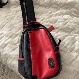 COACH mens small backpack sling ONE STRAP